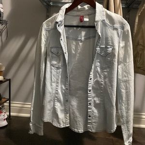 Light Wash Denim Button Up